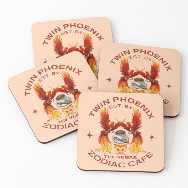 Item preview, Twin Phoenix Zodiac Cafe designed and sold by Persephone & Co..