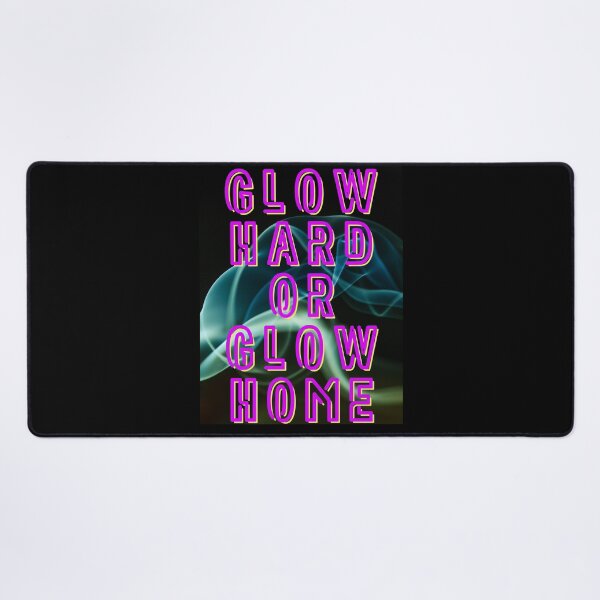 Item preview, Glow Hard or Glow Home – Retro Party Design in Neon Pink designed and sold by GalleryNora.
