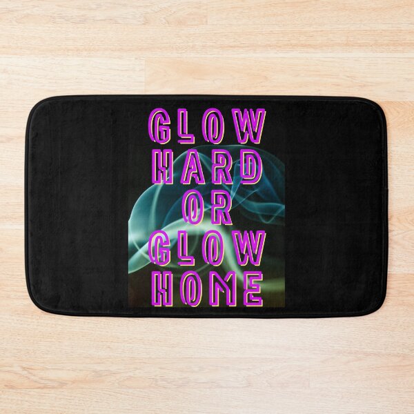 Item preview, Glow Hard or Glow Home – Retro Party Design in Neon Pink designed and sold by GalleryNora.