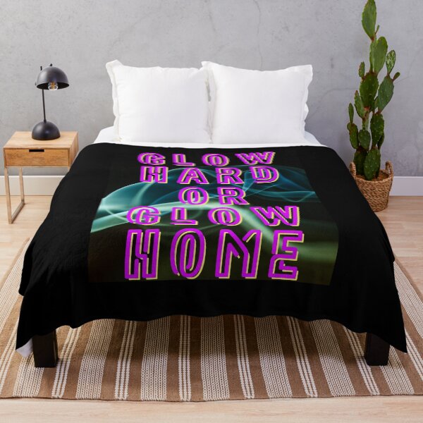 Item preview, Glow Hard or Glow Home – Retro Party Design in Neon Pink designed and sold by GalleryNora.