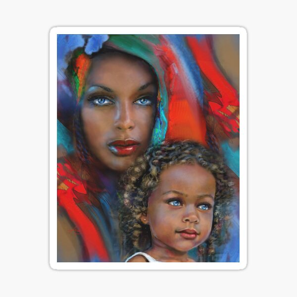"Mother And Child" Sticker