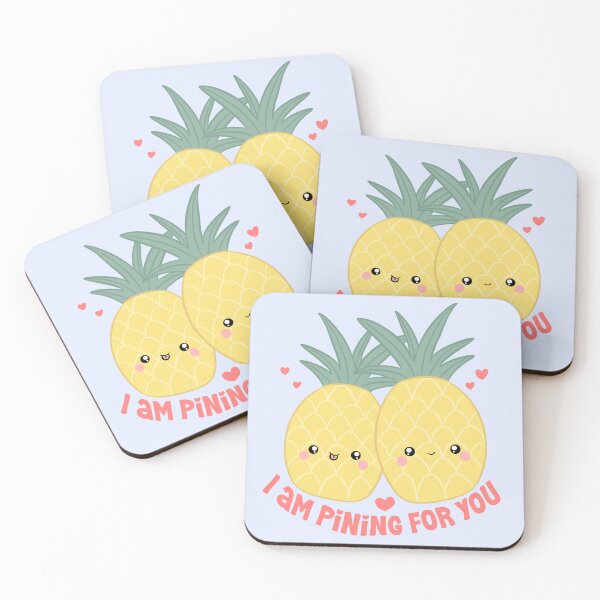 Item preview, Cute pineapple couples - pineapple funny pun - I am pining for you  designed and sold by Yarafantasyart.