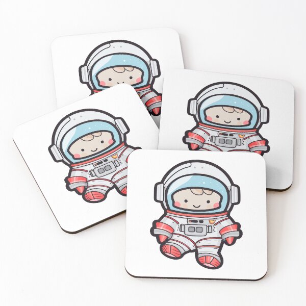 Item preview, Cute Kawaii Cartoon Astronaut designed and sold by Giggl'n Gopher.