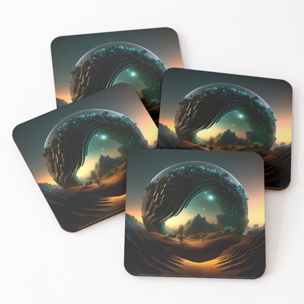 Item preview, Fantasy Landscape Art, Green Star designed and sold by Fantasy Masterpiece.