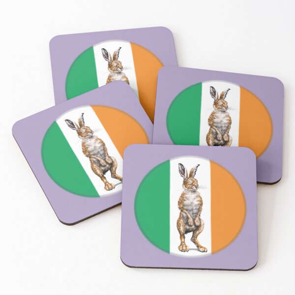 Item preview, Proud to be an Irish Mountain Hare | Cartoon Irish Flag  designed and sold by Snootrac.