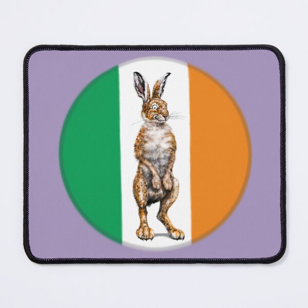Item preview, Proud to be an Irish Mountain Hare | Cartoon Irish Flag  designed and sold by Snootrac.