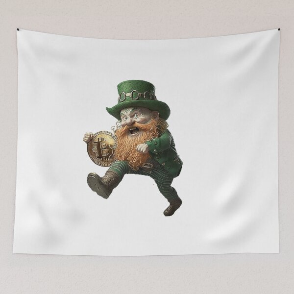Item preview, St.Patrick's Day Leprechaun HODL Bitcoin  designed and sold by T3goods.