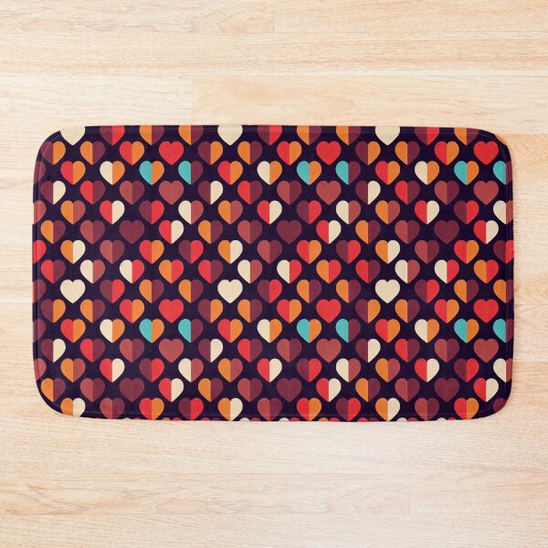 Item preview, Sweet and Simple Retro Love Hearts On Black designed and sold by Fine Prints.