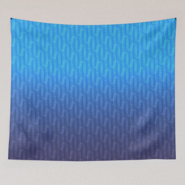 Item preview, Blue geometric pattern, gradient.  designed and sold by marinaklykva.