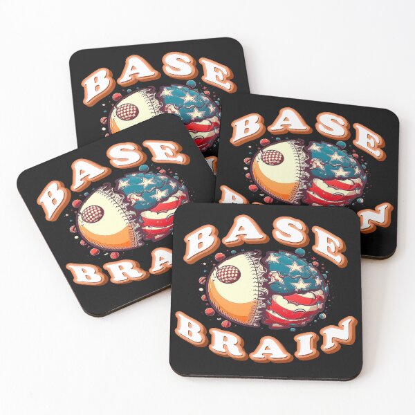 Item preview, baseball brain of america designed and sold by Pawtastic Prints.
