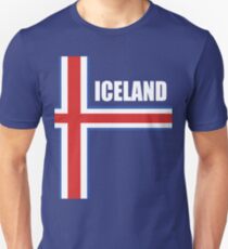 Island-Fußball Jersey-Hemd isländischer Fußball-Insel-Weltcup Slim Fit T-Shirt