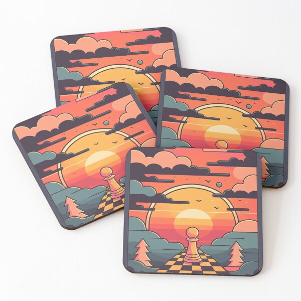 Item preview, Chess Retro Sunset Classic designed and sold by sleepgarden.