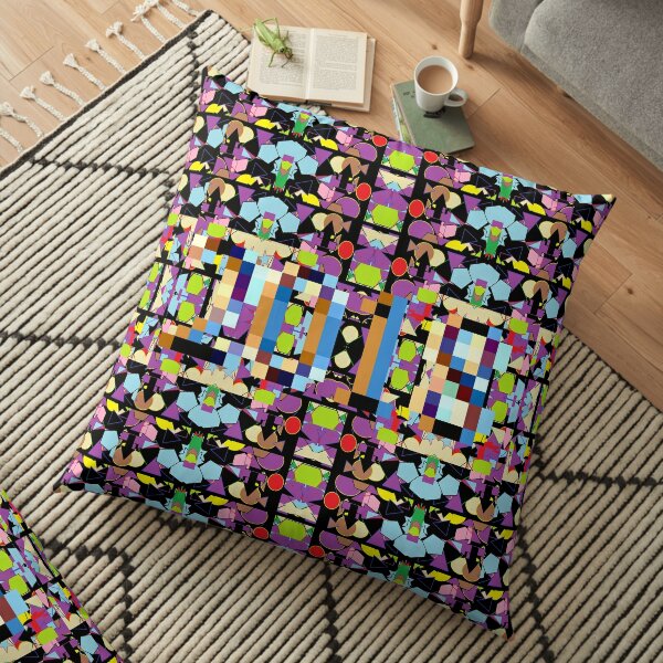 Motley Abstract Pattern Floor Pillow