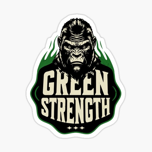 Item preview, Green Vegan Strength designed and sold by CyberYogi.