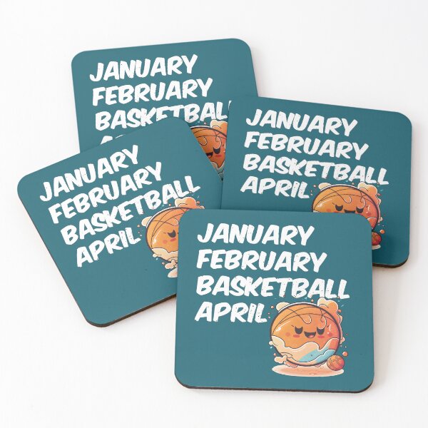 Item preview, January February Basketball April designed and sold by AI Creations ⭐⭐⭐⭐⭐.