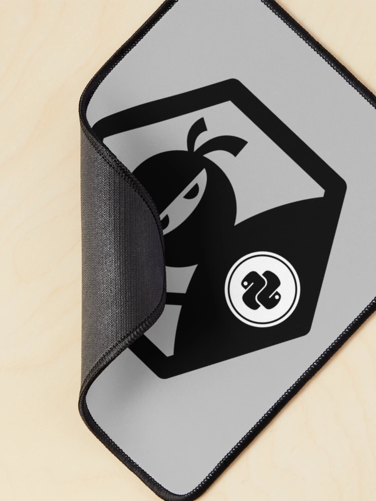 Thumbnail 2 of 5, Mouse Pad, Python ninja programmer expert designed and sold by codepuns.