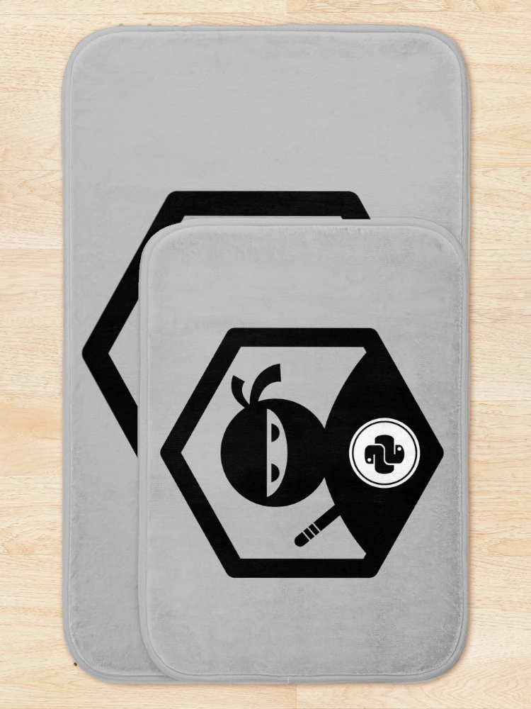 Thumbnail 5 of 6, Bath Mat, Python ninja programmer expert designed and sold by codepuns.