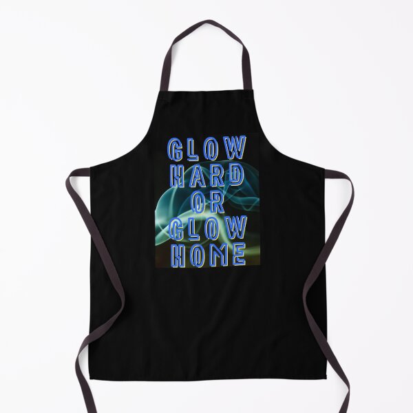 Item preview, Glow Hard or Glow Home – Retro Party Design in Neon Blue designed and sold by GalleryNora.