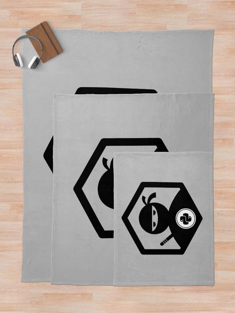 Thumbnail 5 of 6, Throw Blanket, Python ninja programmer expert designed and sold by codepuns.
