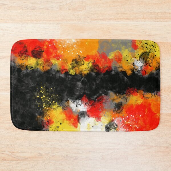 Item preview, Fire & Spice - Red Yellow Orange Black Abstract designed and sold by Joey Santiago.