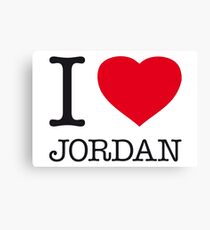I ♥ JORDAN Canvas Print