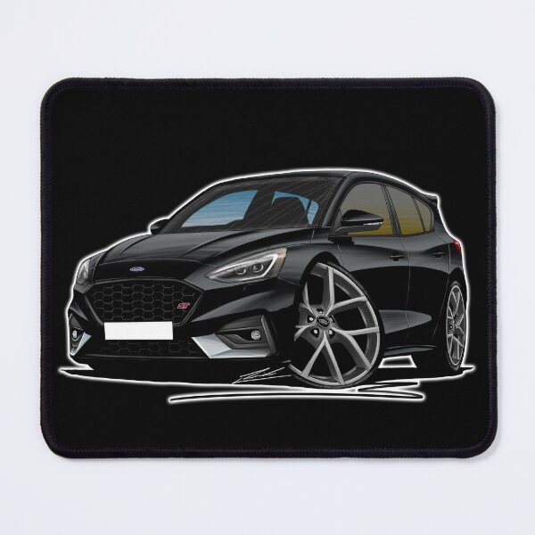 Ford Focus (Mk4) ST Black - Caricature Car Art Art Print for Sale by  yeomanscarart