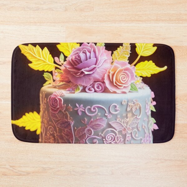 Item preview, Cake with gorgeous pink flowers designed and sold by PadedoDesigns.