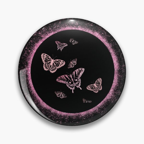 Item preview, Pink glitter butterflies moon designed and sold by TheRightHonMP.
