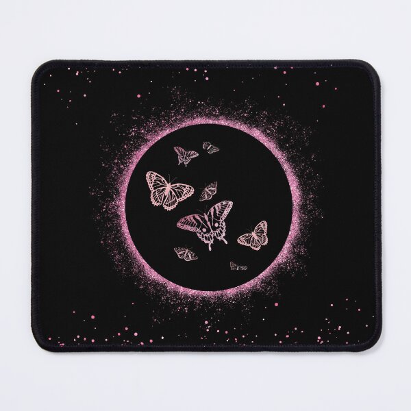 Item preview, Pink glitter butterflies moon designed and sold by TheRightHonMP.