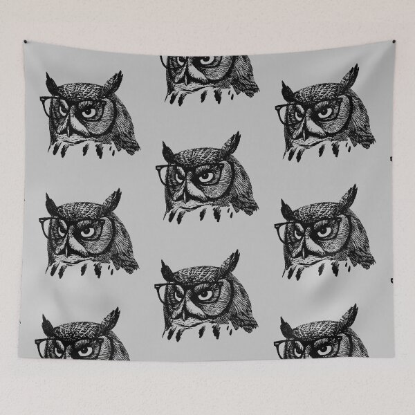 Item preview, Hipster Owl - Animal with Glasses designed and sold by KGoPrintables.