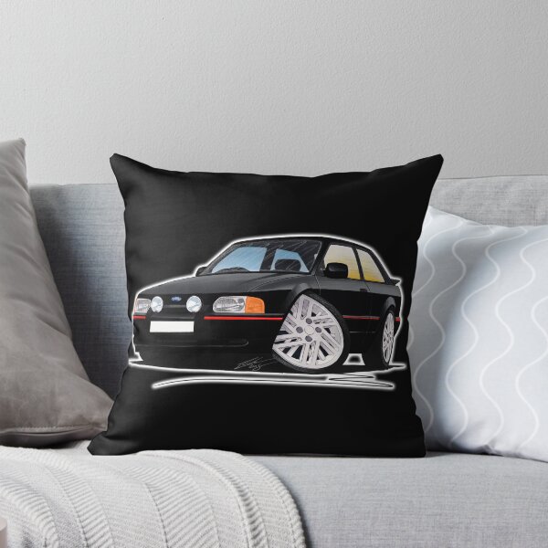 Item preview, Ford Escort XR3i (90 Spec) Black - Caricature Car Art designed and sold by Yeomans Cartoons.
