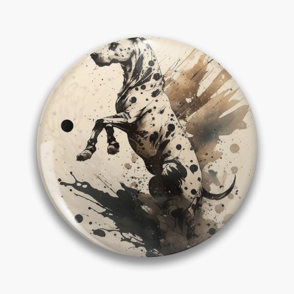 Item preview, Excited Dalmatian Dog Ink Art designed and sold by rayj100.