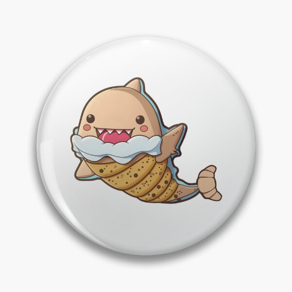 Item preview, Croissant Shark Kawaii Shark designed and sold by PronteraDesign.