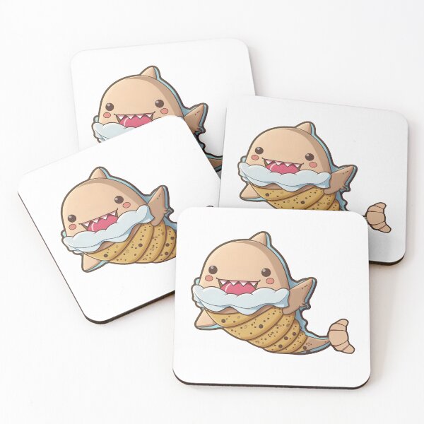 Item preview, Croissant Shark Kawaii Shark designed and sold by PronteraDesign.