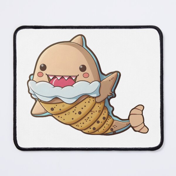 Item preview, Croissant Shark Kawaii Shark designed and sold by PronteraDesign.