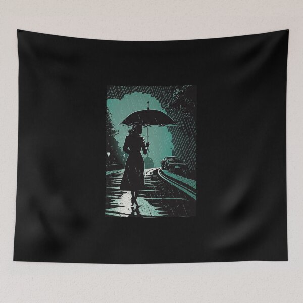 Item preview, Noir Woman in the rain designed and sold by RESToRAPTOR.