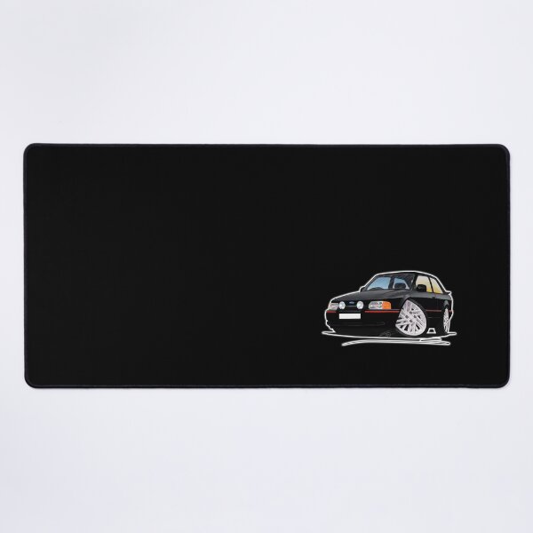 Item preview, Ford Escort XR3i (90 Spec) Black - Caricature Car Art designed and sold by Yeomans Cartoons.
