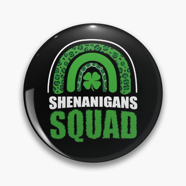 Item preview, Shenanigans Squad green leopard rainbow Funny St Paddy's Day designed and sold by SIMPLINZ.