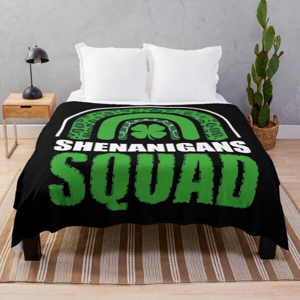 Item preview, Shenanigans Squad green leopard rainbow Funny St Paddy's Day designed and sold by SIMPLINZ.