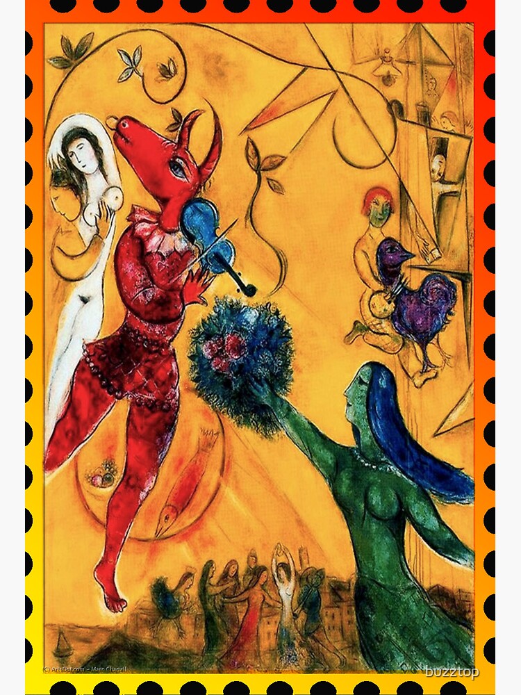 アート・デザイン・音楽 CHAGALL Vibrant Dreamscape of Love - Marc Chagall's La Mariée
