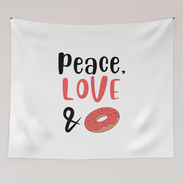 Item preview, Peace Love and Doughnuts, Willow Days designed and sold by avit1.