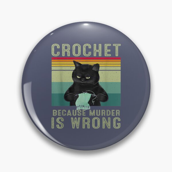 Item preview, crechet beccause murder designed and sold by RaiaLlamas.