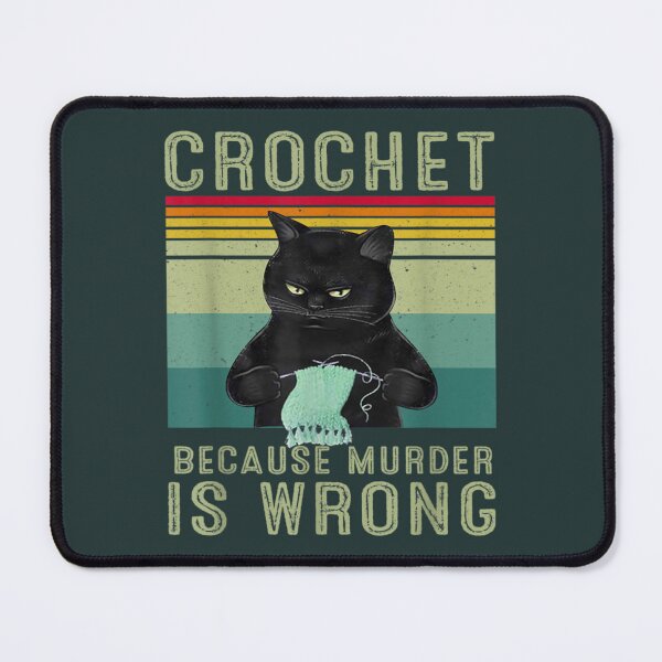 Item preview, crechet beccause murder designed and sold by RaiaLlamas.