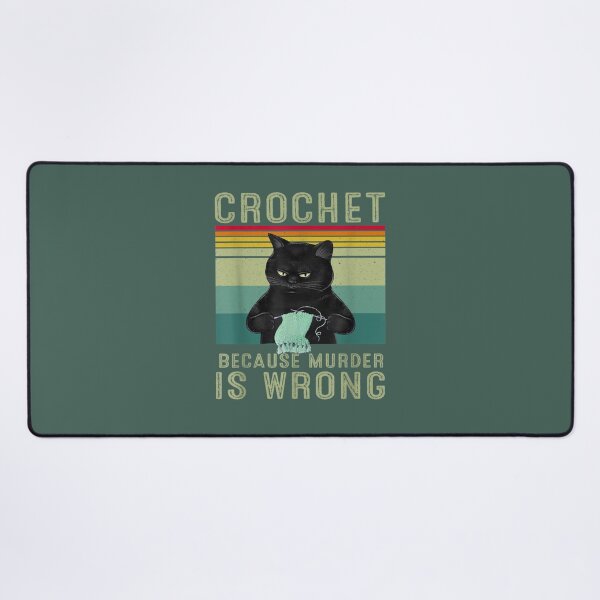 Item preview, crechet beccause murder designed and sold by RaiaLlamas.