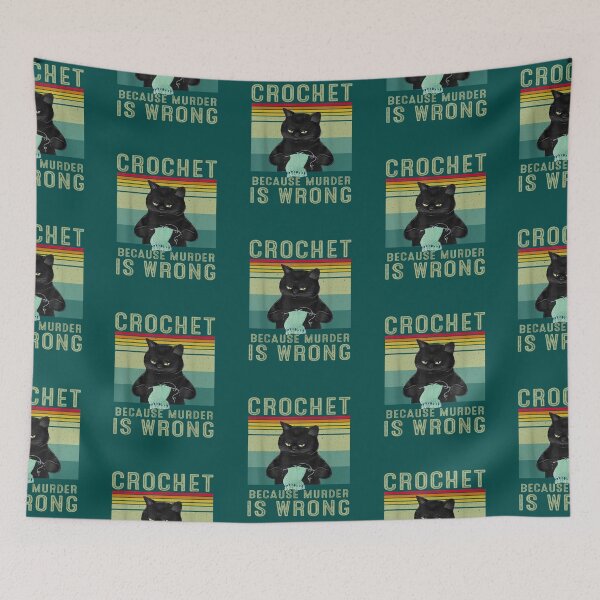 Item preview, crechet beccause murder designed and sold by RaiaLlamas.
