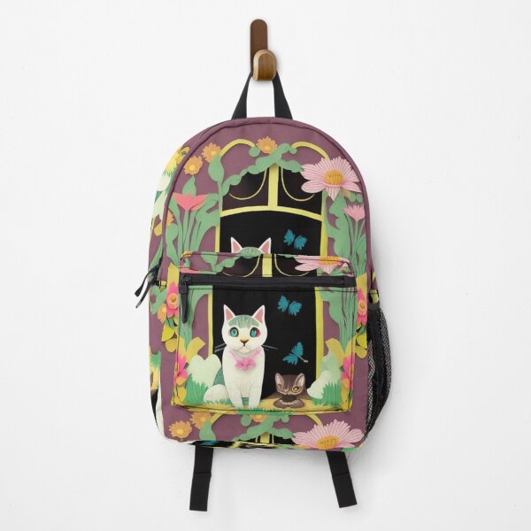 Item preview, Cat and baby cat in garden designed and sold by brilliant-com.