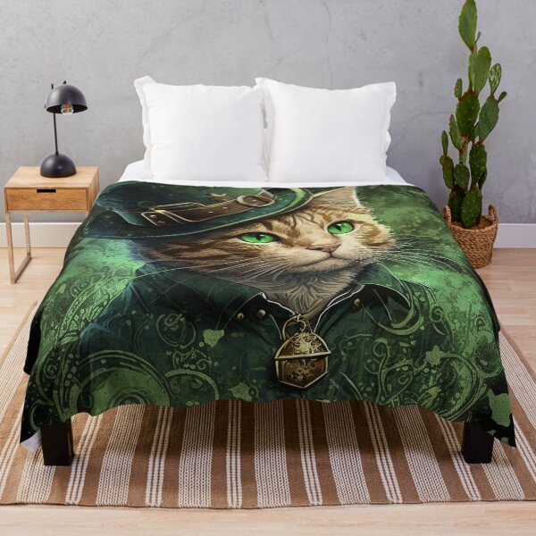 Item preview, Saint Patrick's Day Irish Leprechaun Cat designed and sold by ThePetozoicEra.