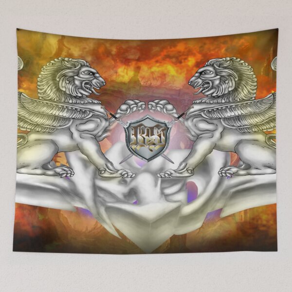 Item preview, winged lions in fantasy world designed and sold by brunosantos-art.