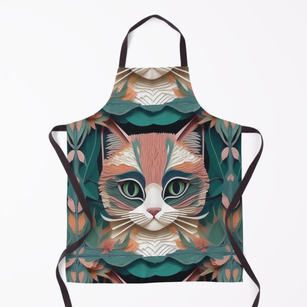 Aperçu de l'œuvre Art créatif de la tête d'un beau chat créée et vendue par brilliant-com.