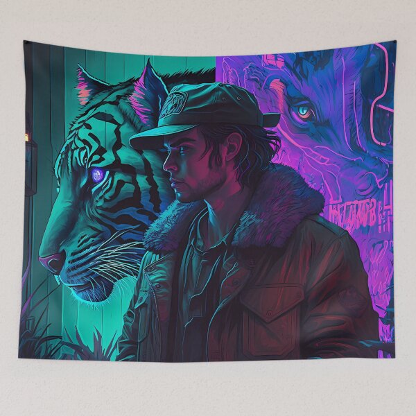 Item preview, The Alpha Connection: A Man and His Wolf in the Electric Jungle designed and sold by AOK-DESIGN.